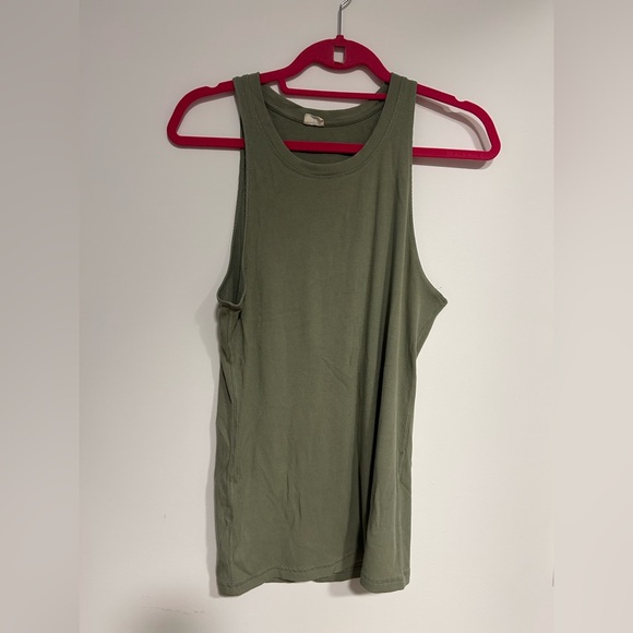 sage green tank top - Picture 2 of 6